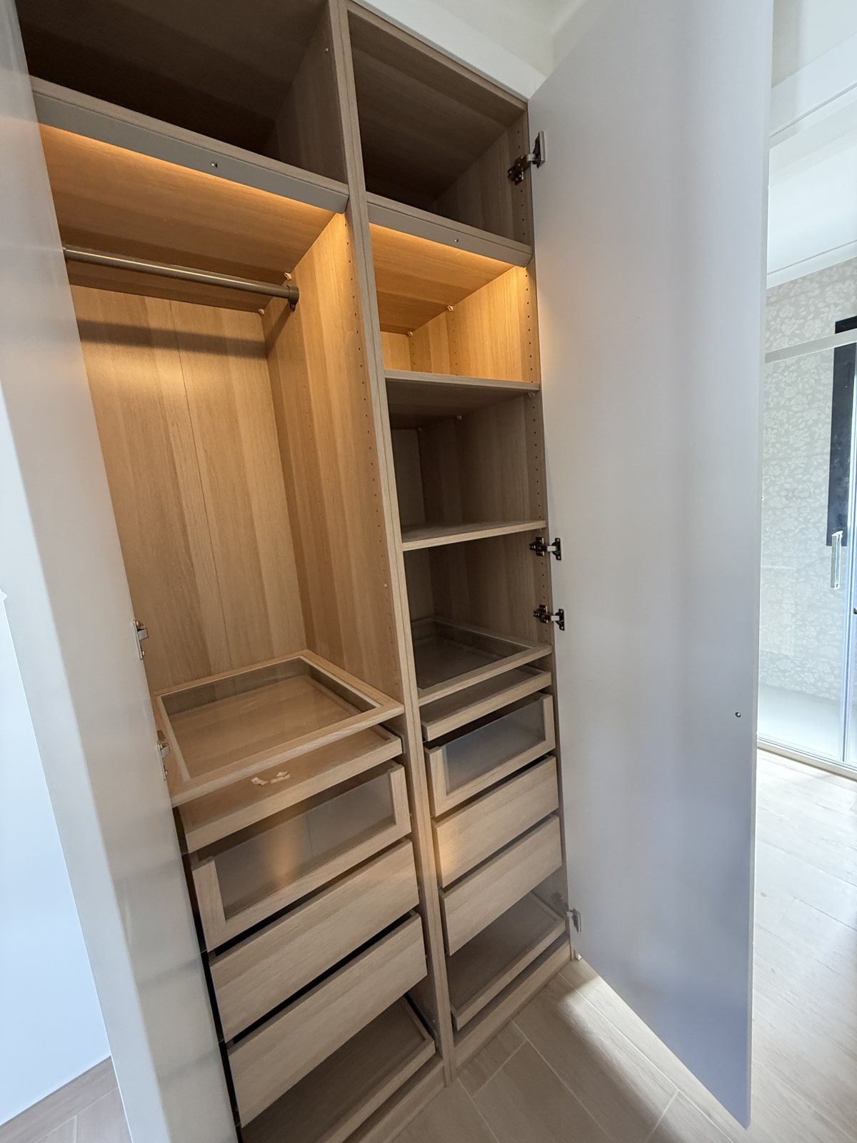 Interior del armario en Las Rozas